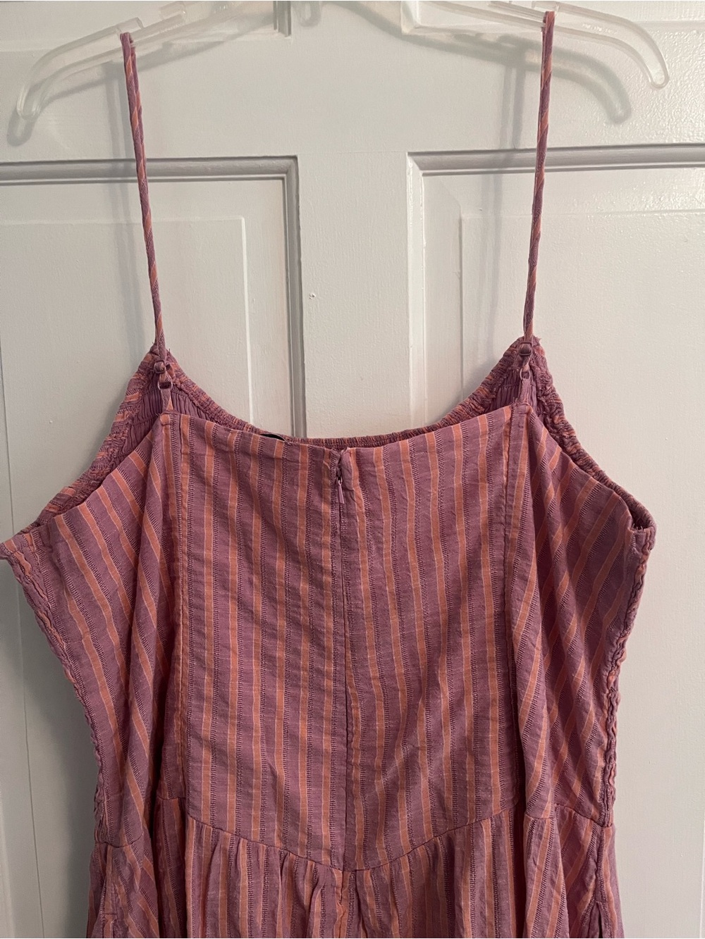 American Eagle Outfitters Orange and Lilac Striped Midi Sundress sz XXL - Picture 4 of 8